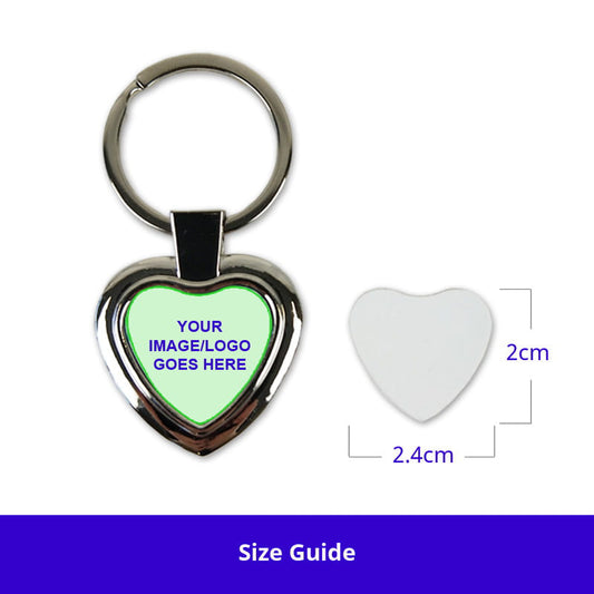 Custom heart shape Metal keyring