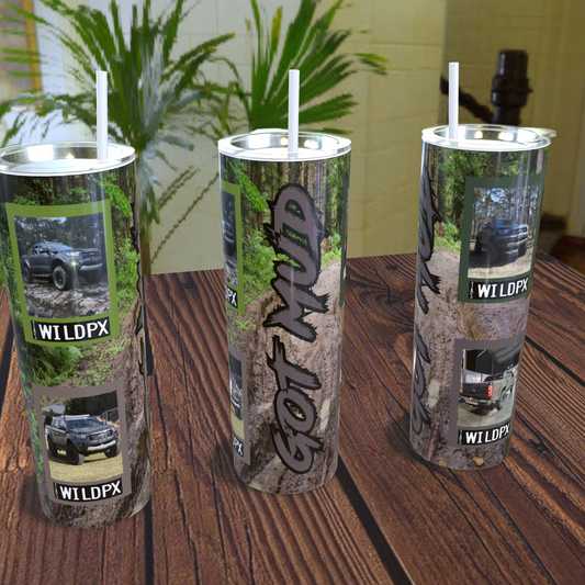 got mud 4wd design photo tumbler 20oz skinny