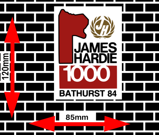 James hardie Bathurst 1000 vintage/retro Sticker