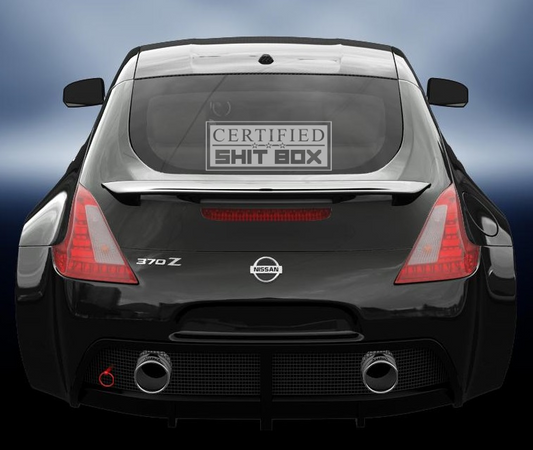 Certified shit box vinyl sticker