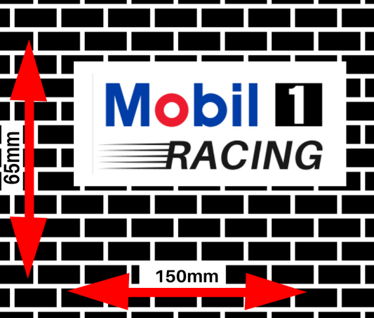 Mobil Racing 1 Design 2 vintage/retro Sticker