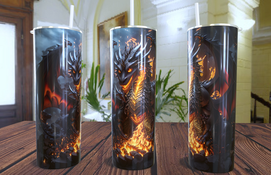 Dragon 20oz skinny tumbler