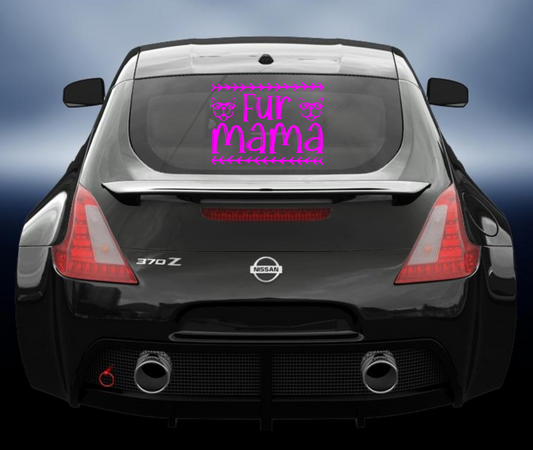 Fur mama vinyl Decal