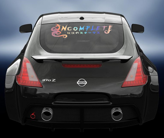 Incomplete dragon jdm style vinyl decal